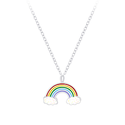 Collier arc-en-ciel en argent - FR6911