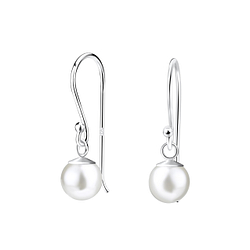 Clous d'oreilles perle de 6mm en argent - FR19524