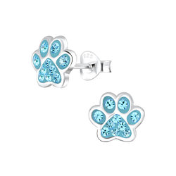 Clous d'oreilles empreinte d'animal en argent - FR4083