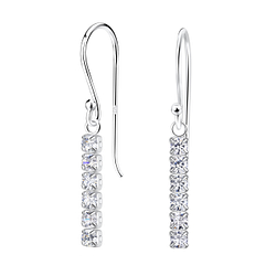 Boucles d'oreilles tennis en argent - FR20540