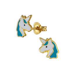 Clous d'oreilles licorne en argent - FR2950