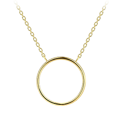 Collier plaqué or cercle - FR8803