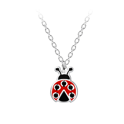 Collier coccinelle en argent - FR19924