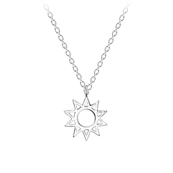 Collier soleil en argent - FR11360