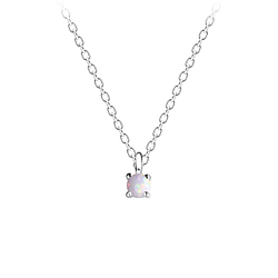 Collier opale de 3 mm en argent - FR11468