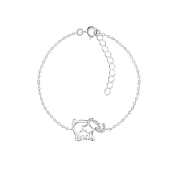 Bracelet bébé éléphant en argent - FR21171