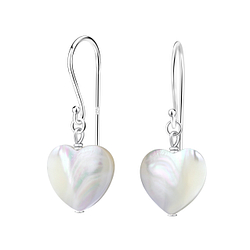 Boucles d'oreilles coeur en argent - FR21122