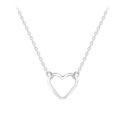 Collier coeur en argent - FR8931