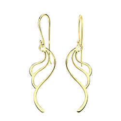 Boucles d'oreilles vague plaqué or - FR20730