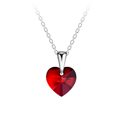 Collier coeur en argent - FR21239