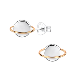 Clous d'oreilles Saturne en argent - FR10753