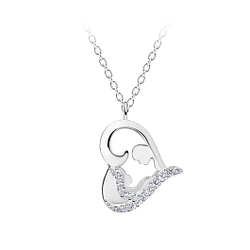 Collier mère et bébé en argent - FR21471