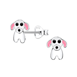 Clous d'oreilles chien en argent - FR21644