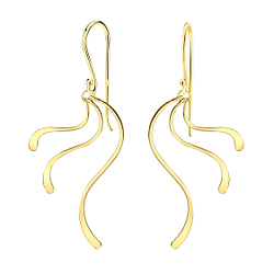 Boucles d'oreilles renne plaqué or - FR21775