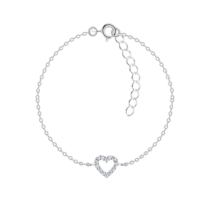 Bracelet cœur en argent - FR7784