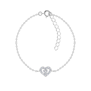 Bracelet cœur en argent - FR16320