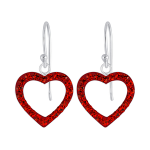 Clous d'oreilles papillon en cristal en argent - FR3827