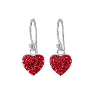 Boucles d'oreilles cœur en argent - FR2152