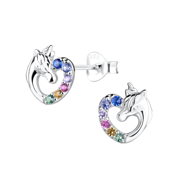 Clous d'oreilles cœur en argent - FR16500