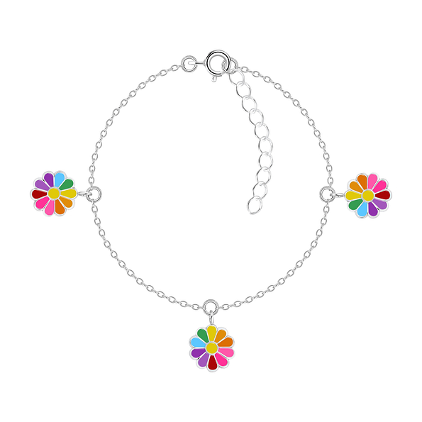 Bracelet marguerite en argent - FR7540