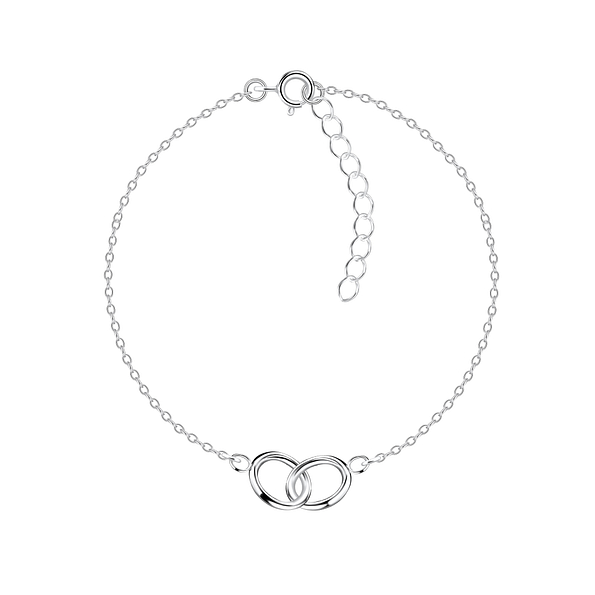 Bracelet double cercle en argent - FR9174