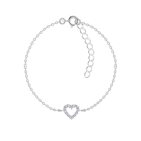 Bracelet cœur en argent - FR7784