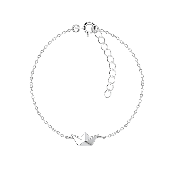 Bracelet bateau en origami en argent - FR8607