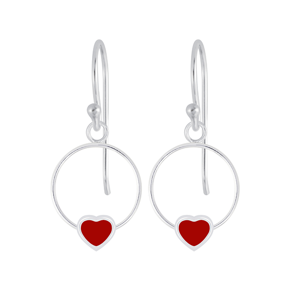 Boucles d'oreilles cœur en argent - FR5836