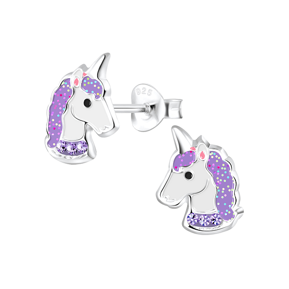 Clous d'oreilles licorne en argent - FR4015