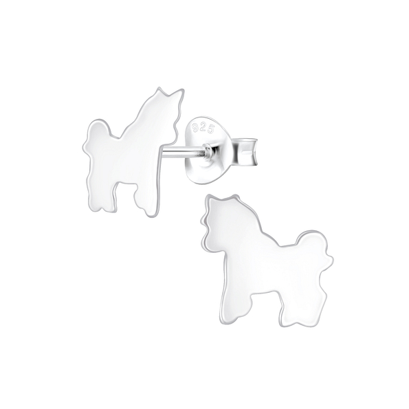 Clous d'oreilles papillon en cristal en argent - FR3881