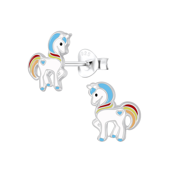 Clous d'oreilles licorne en argent - FR4084