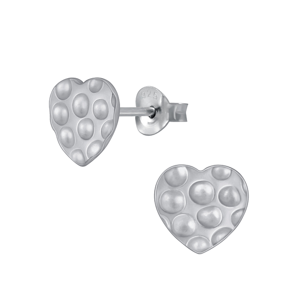 Clous d'oreilles cœur en argent - FR4320