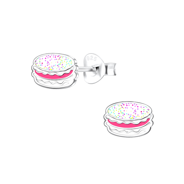 Clous d'oreilles papillon en cristal en argent - FR3849