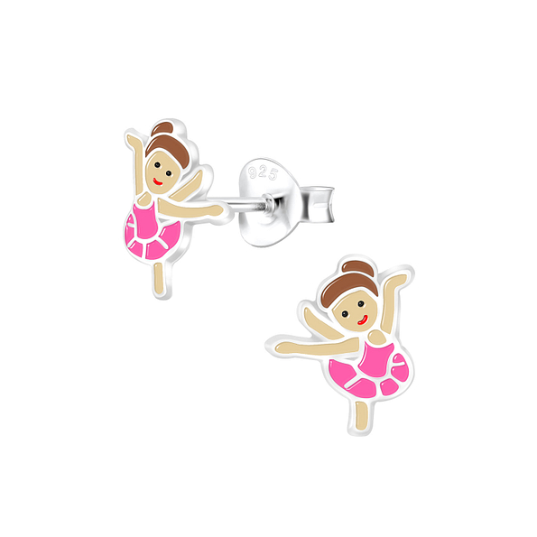 Clous d'oreilles ballerine en argent - FR9526