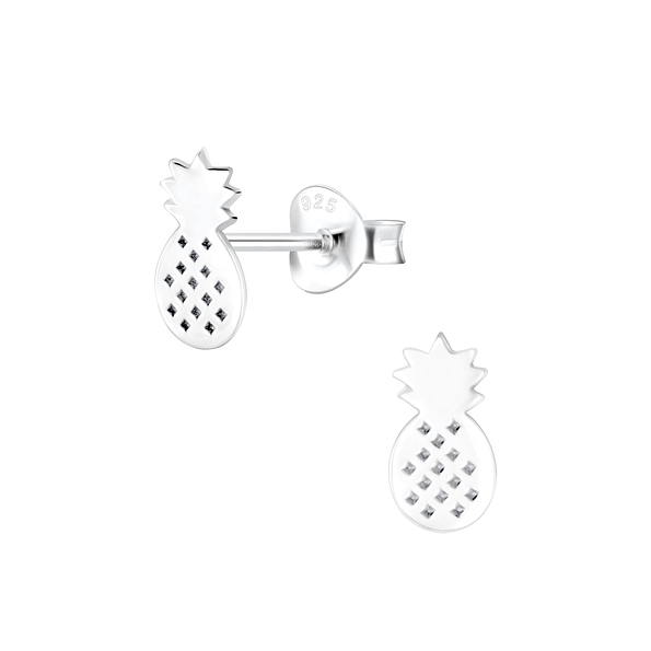 Clous d'oreilles ananas en argent - FR5023