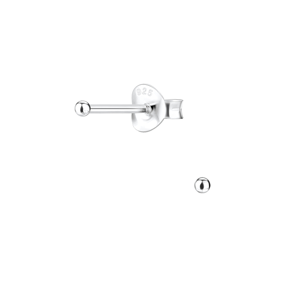 Clous d'oreilles boule de 1.5 mm en argent - FR1140