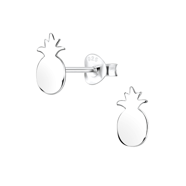 Clous d'oreilles ananas en argent - FR8090