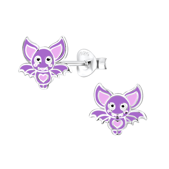 Clous d'oreilles chauve souris en argent - FR8291