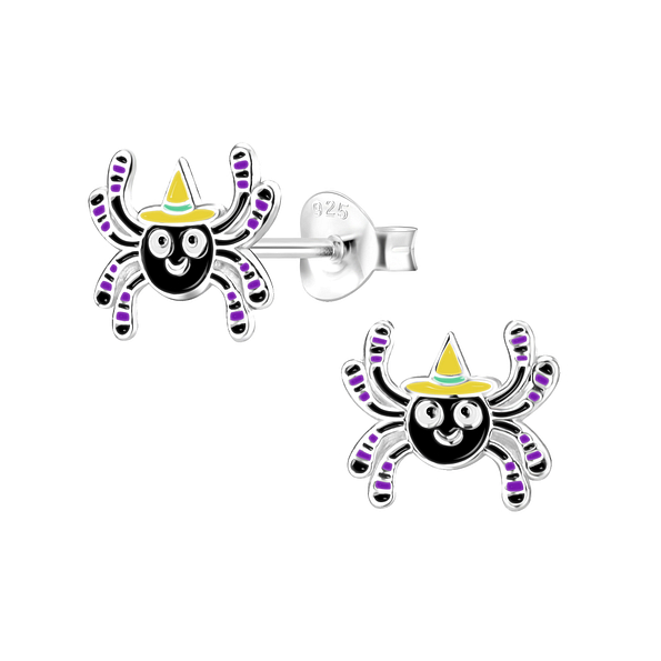 Clous d'oreilles araignée en argent - FR8295