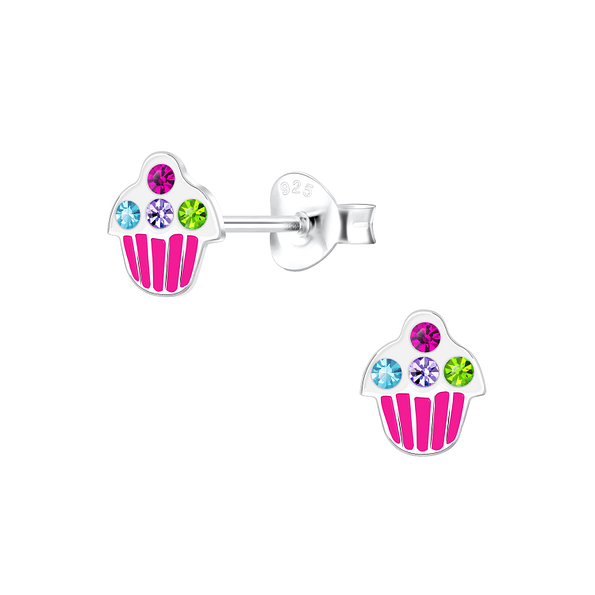 Clous d'oreilles tasse en argent - FR9764