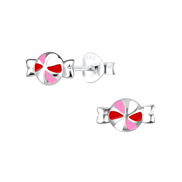 Clous d'oreilles bonbon en argent - FR17035