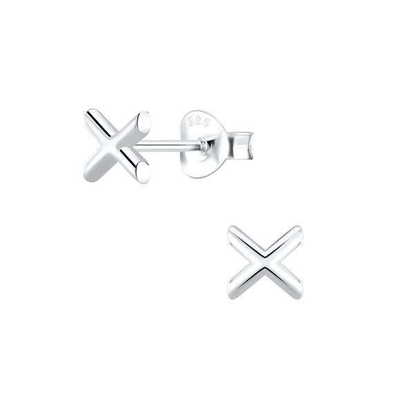 Clous d'oreilles x en argent - FR6950