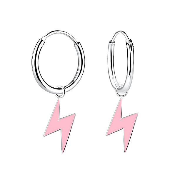 Boucles d'oreilles breloque éclair en argent - FR20701