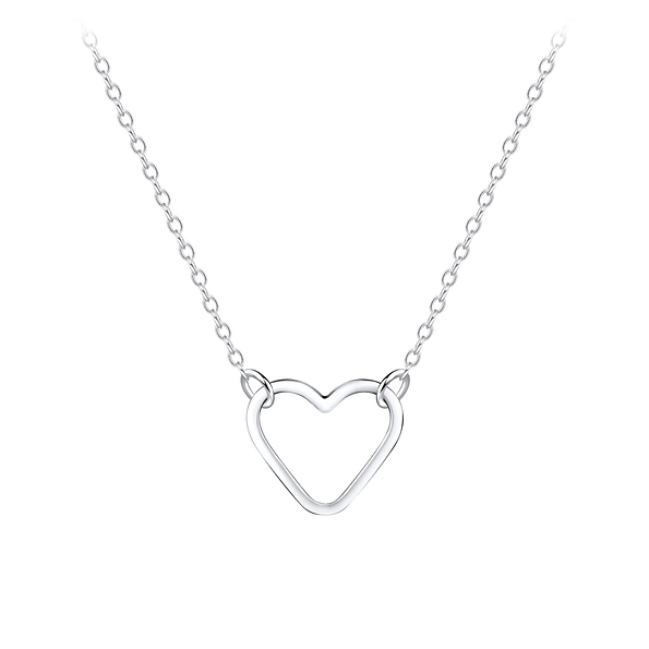 Collier coeur en argent - FR8931