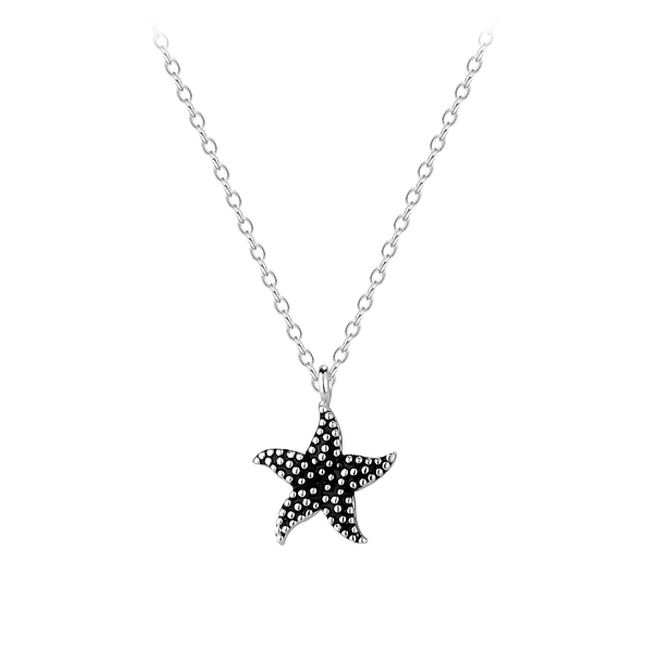 Collier étoile de mer en argent - FR8595