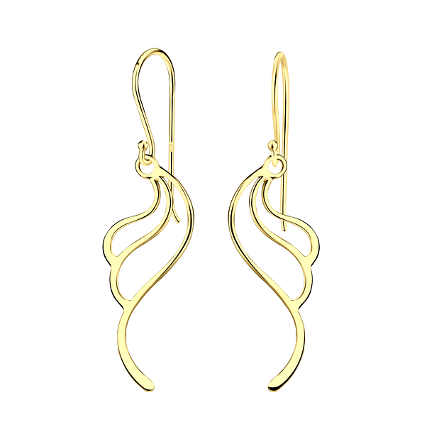 Boucles d'oreilles vague plaqué or - FR20730