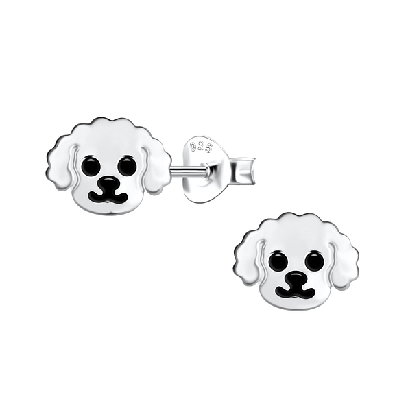 Clous d'oreilles chien en argent - FR21535