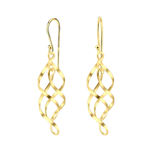 Boucles d'oreilles spirale plaqué or - FR21017