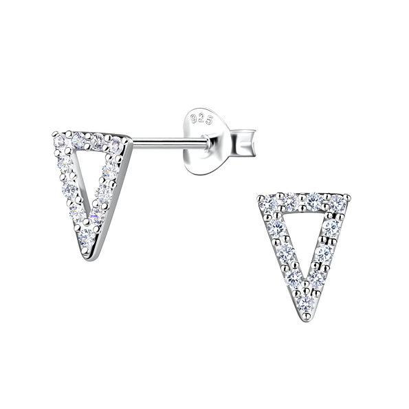 Clous d'oreilles triangle en argent - FR21700