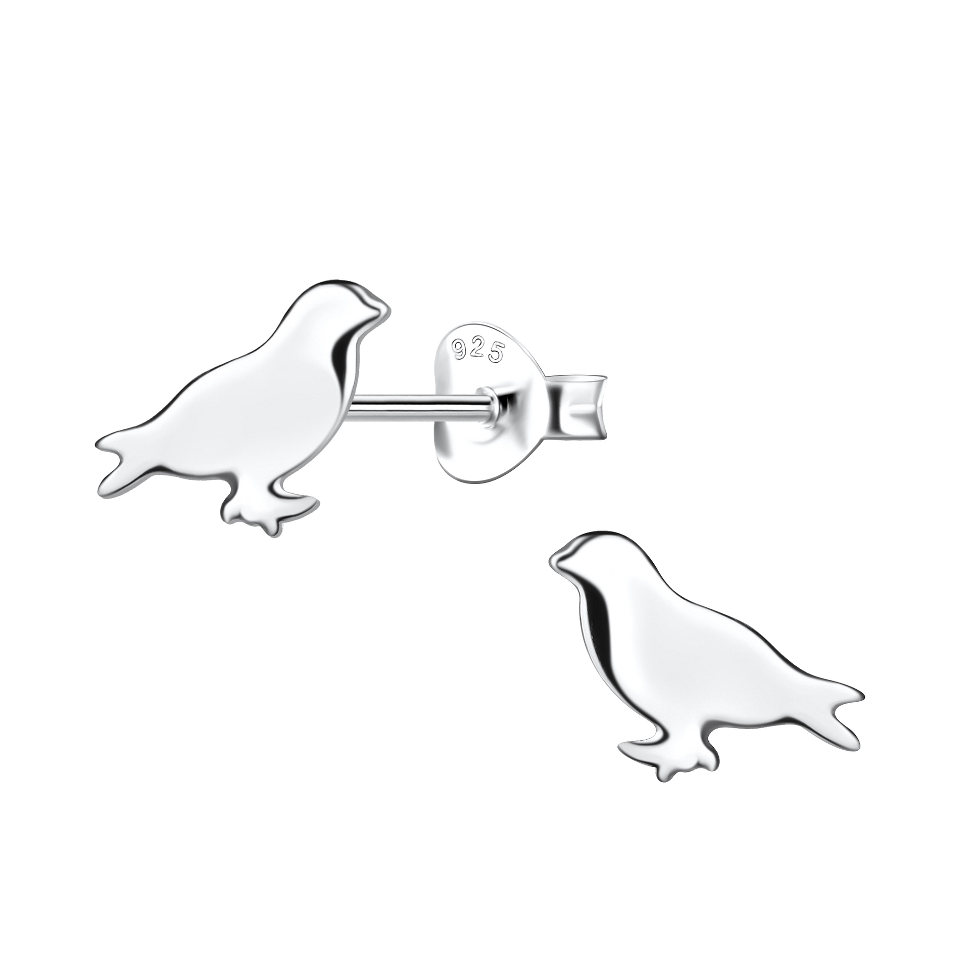 Boucles d'oreilles en argent pendantes - France